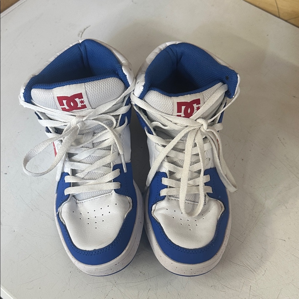 DC Kids' Blue and White Sneakers